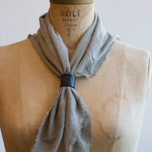 Load image into Gallery viewer, Naturally Dyed Raw Silk Scarf

