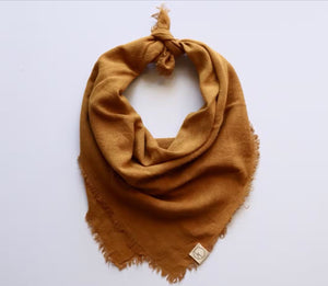 Naturally Dyed Raw Silk Scarf