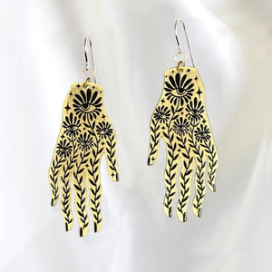 Natura Earrings Brass