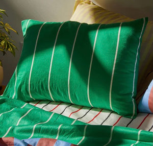 Dusen Dusen Lawn Stripe Pillowcase Set