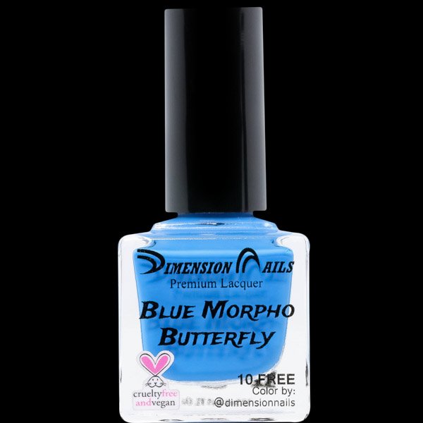Blue Morpho Butterfly Nail Polish